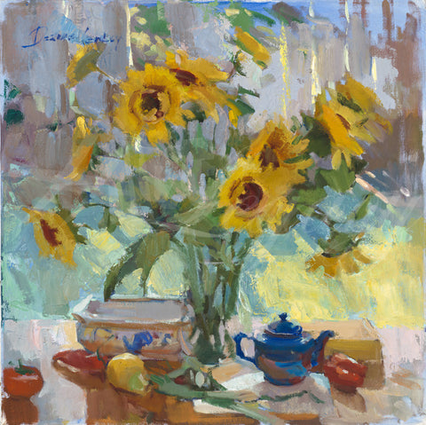 Sunflowers In My Studio